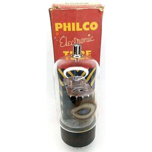 Mid Century Electronic Tube With Box Philco Model 6DQ6A NOS NIB 1950s